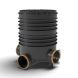 FloPlast Inspection Chamber Set with Polypropylene Cover - 450mm Diameter For 160mm Drainage