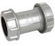 Chrome Style Waste Straight Coupling - 32mm