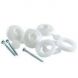 Fixing Buttons - for 25mm Polycarbonate Sheets White - Box of 10