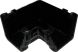 FloPlast Ogee Gutter Internal Angle - 90 Degree x 110mm x 80mm Black