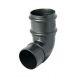 FloPlast Cast Iron Effect Round Downpipe Bend - 92.5 Degree x 68mm