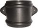 Ring Seal Soil Coupling With Lugs Double Socket - 110mm Cast Iron Effect