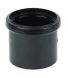 FloPlast Ring Seal Soil Coupling Single Socket - 110mm Black