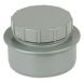 FloPlast Ring Seal Soil Access Plug - 110mm Grey