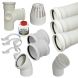 Ring Seal Soil Stack Complete Kit - With Offsets - 110mm White