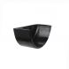 Cast Iron Half Round Gutter Internal Stopend - 115mm Black