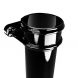 Cast Iron Round Eared Downpipe - Socket On One End - 100mm x 914mm Black