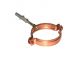 Copper Round Downpipe Clip - 80mm