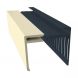 Weatherboard Cladding Vented Top Edge Closer Trim - 25mm Pale Gold