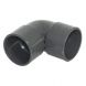 FloPlast Solvent Weld Waste Bend Knuckle - 90 Degree x 40mm Anthracite Grey