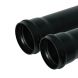 FloPlast Ring Seal Soil Pipe Single Socket - 110mm x 3mtr Black - Pack of 2