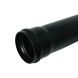 FloPlast Ring Seal Soil Pipe Single Socket - 110mm x 4mtr Black