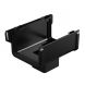 Square Gutter Large Running Outlet - 135mm Black