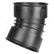 Twinwall Drainage Bend - 15 Degree x 150mm Black