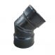 Twinwall Drainage Bend - 45 Degree x 450mm Black