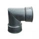 Twinwall Drainage Bend - 90 Degree x 450mm Black
