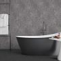 Bathroom Wall Panel - 1000mm x 2400mm x 10mm Grey Concrete Bathroom Wall Panel