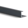 Guardian Internal Cladding Aluminium Edge Trim - 2400mm Black - For 10mm Bathroom/Shower/Kitchen/Ceiling Panels