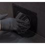 Horizontal Roof Outlet/Angled Roof Drain With Leaf Grate