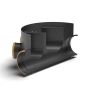 FloPlast Inspection Chamber Base with 160mm Inlets and Outlets - 450mm Diameter