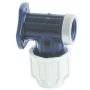 MDPE Wall Plate Elbow - 25mm x 3/4