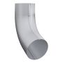 Lindab Aluminium Conical Pipe Bend 70 - 100mm Silver Metallic