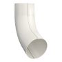 Lindab Aluminium Conical Pipe Bend 70 - 100mm White