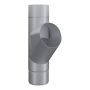Lindab Aluminium Pipe Branch - 100mm Silver Metallic