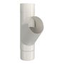 Lindab Aluminium Pipe Branch - 75mm White