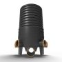 Inspection Chamber Set - 450mm Diameter x 960mm Depth with 110mm Channel & 110mm Inlets