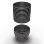Inspection Chamber Set - 600mm Diameter x 1020mm Depth with 110mm Channel & 110mm Inlets