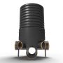 Inspection Chamber Set - 450mm Diameter x 1030mm Depth with 160mm Channel & 160mm & 110mm Inlets