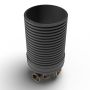 Inspection Chamber Set - 600mm Diameter x 1440mm Depth with 160mm Channel & 110mm Inlets