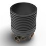 Inspection Chamber Set - 600mm Diameter x 1050mm Depth with 160mm Channel & 110mm Inlets