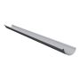 Lindab Half Round Aluminium Gutter - 150mm x 3mtr Silver Metallic