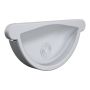Lindab Aluminium Gutter Self-Locking Stop End - 125mm Silver Metallic