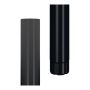 Lindab Aluminium Downpipe - 87mm x 3mtr Black