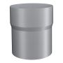 Lindab Aluminium Pipe Connector - 100mm Silver Metallic