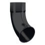 Lindab Aluminium Pipe Shoe - 75mm Black