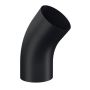 Lindab Steel Conical Downpipe Bend 45 - 100mm Matte Black