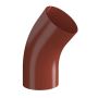 Lindab Steel Conical Downpipe Bend 45 - 100mm Tile Red
