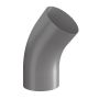 Lindab Steel Conical Downpipe Bend 45 - 75mm Anthracite Metallic