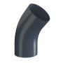 Lindab Conical Downpipe Bend 45 - 75mm Graphite