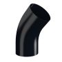 Lindab Steel Conical Downpipe Bend 45 - 87mm Black