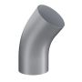 Lindab Steel Conical Downpipe Bend 45 - 87mm Silver Metallic