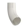 Lindab Steel Conical Downpipe Bend 70 - 100mm Antique White