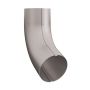 Lindab Steel Conical Downpipe Bend 70 - 87mm Silver Metallic