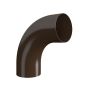 Lindab Steel Conical Downpipe Bend 85 - 100mm Brown