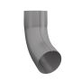 Lindab Steel Downpipe Bend with Socket 70 - 120mm Anthracite Metallic