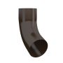 Lindab Steel Downpipe Bend with Socket 70 - 75mm Brown